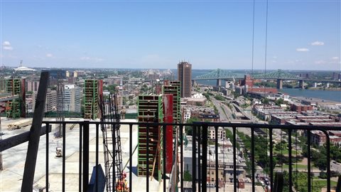 La vue depuis le 20e étage.