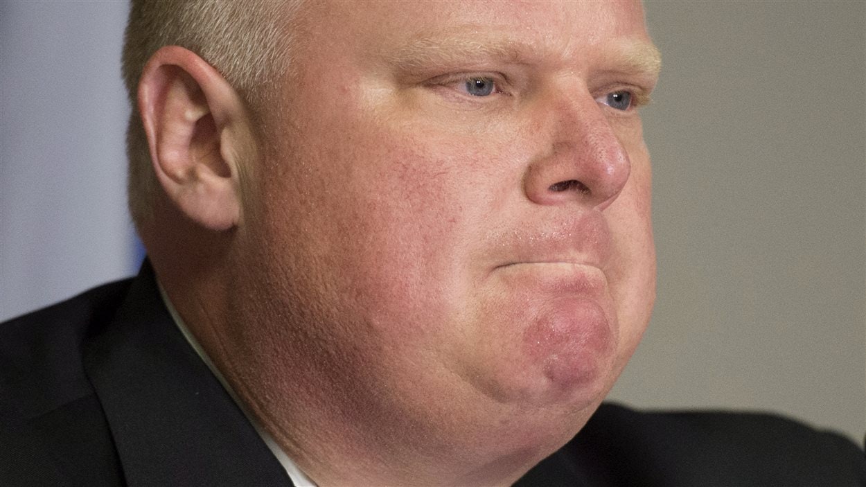 Rob Ford a dû retenir de montrer ses émotions à plusieurs au cours de sa première conférence de presse depuis sa sortie de désintoxication, le 30 juin 2014