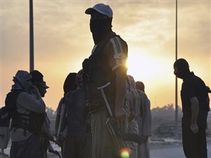 Des combattants de l'EIIL près de Mossoul, le 11 juin 2014