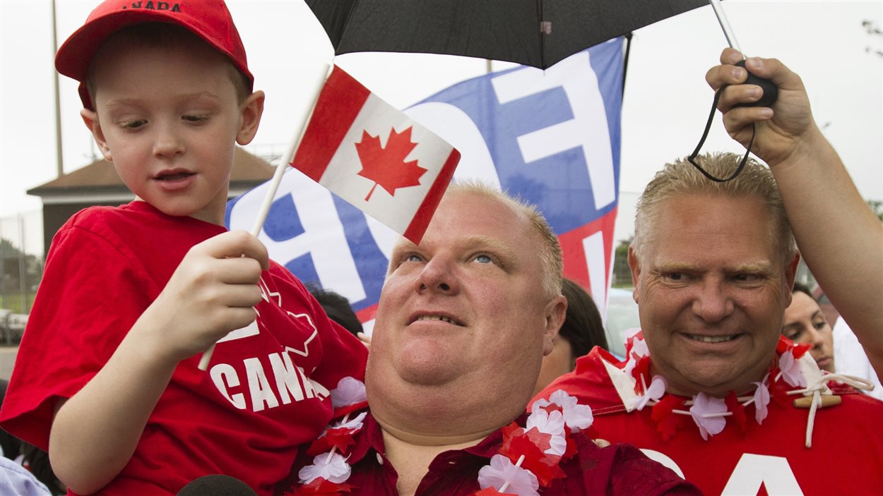 Premier bain de foule pour Rob Ford à l'occasion de la fête du Canada.