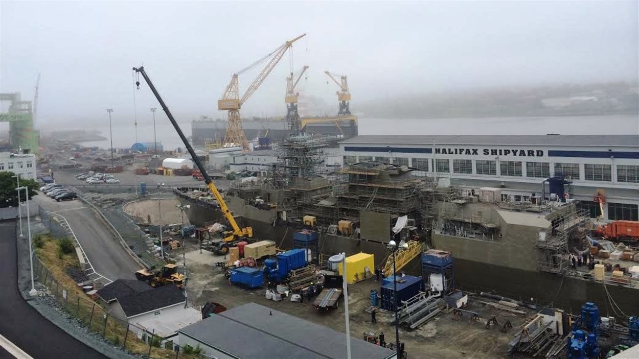 Le chantier naval Irving à Halifax