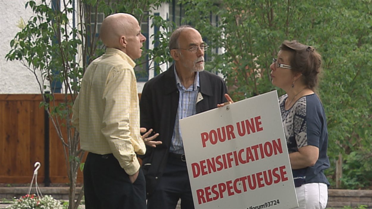 Des membres du Comité pour une densification respectueuse.