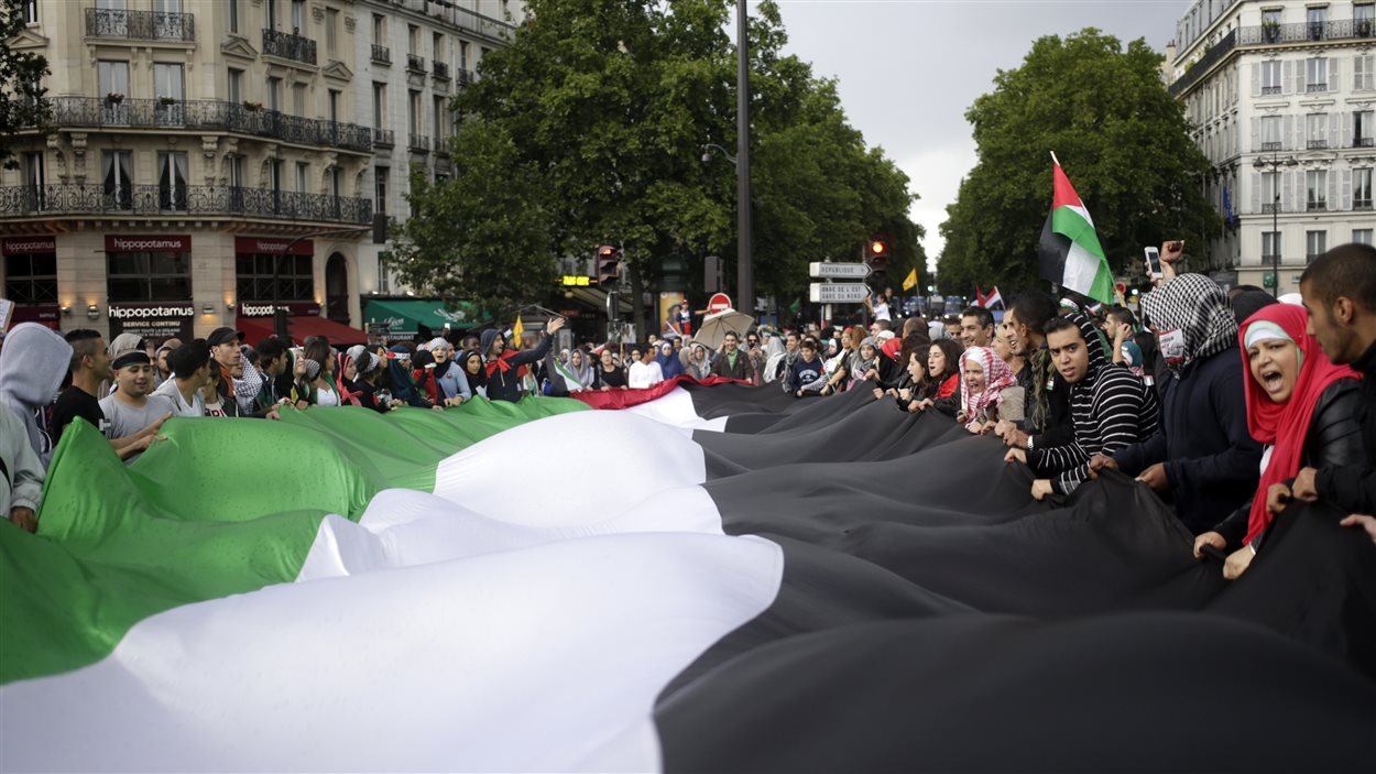 Soutien parisien aux Palestiniens