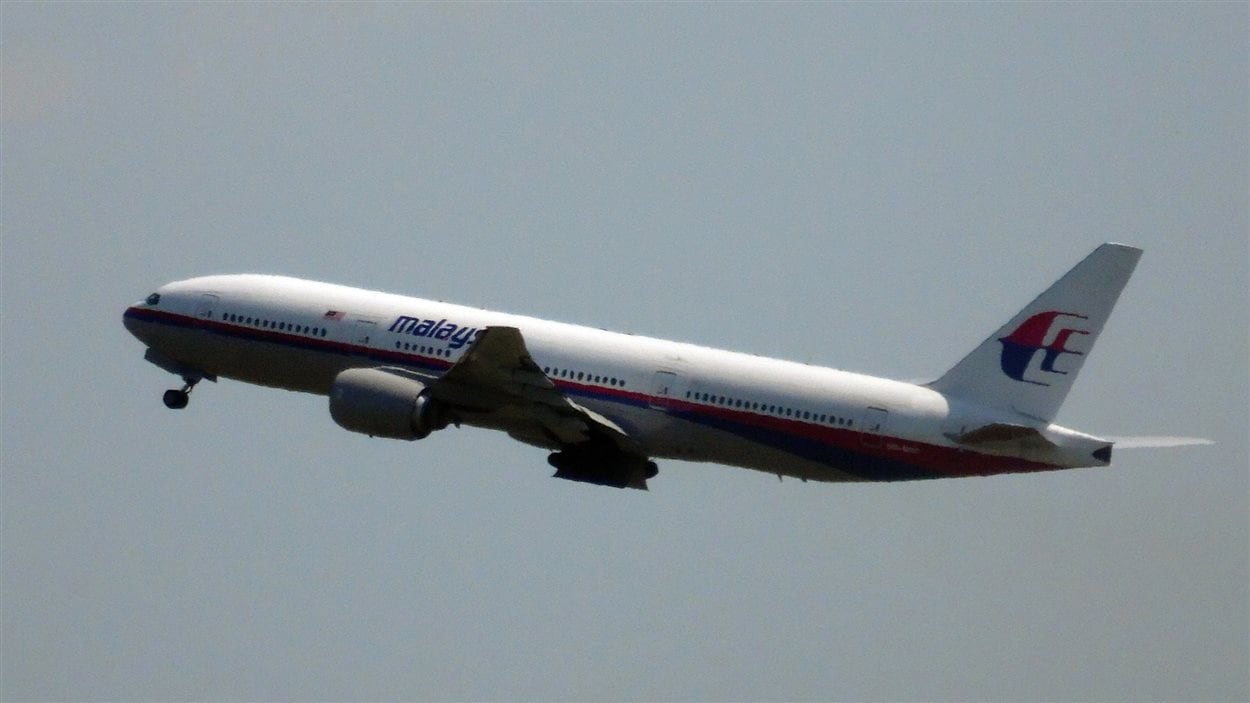 L'avion MH17 de Malaysia Airlines, quittant l'aéroport d'Amsterdam jeudi.