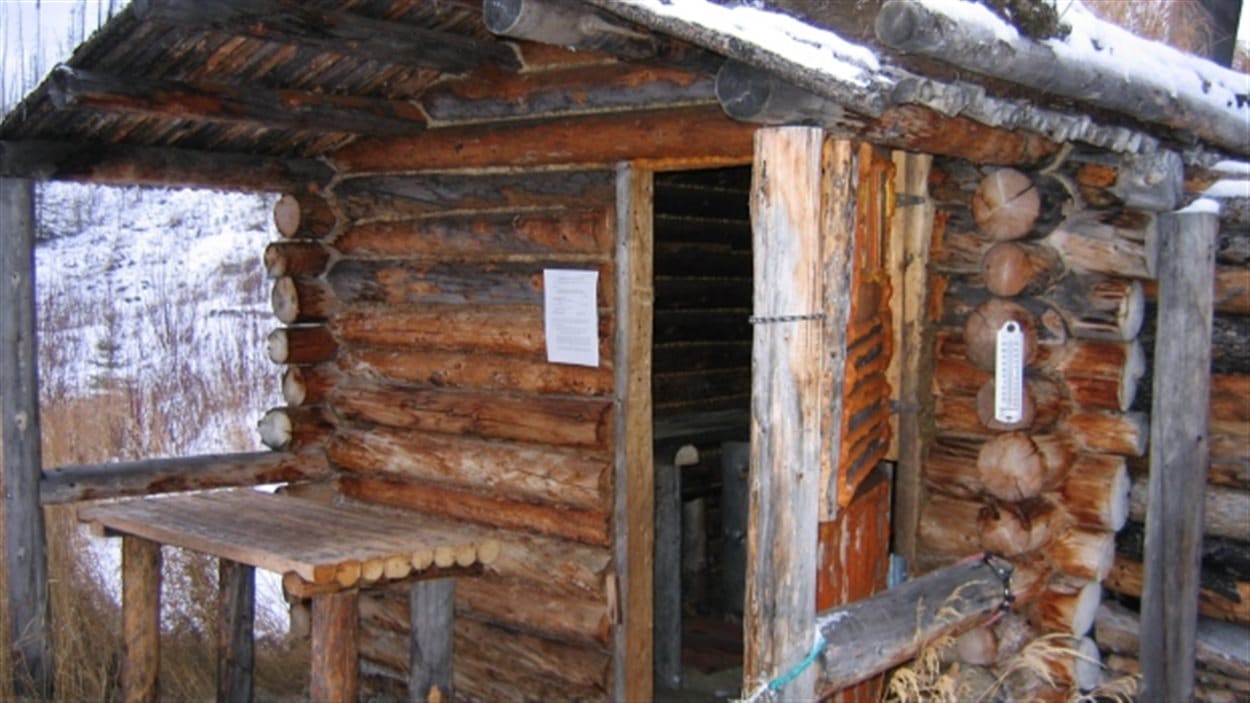 La cabane de Guy Mirabeau au Yukon