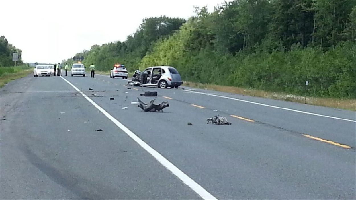 Collision frontale à SaintWenceslas RadioCanada