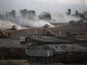Chars israéliens à Gaza