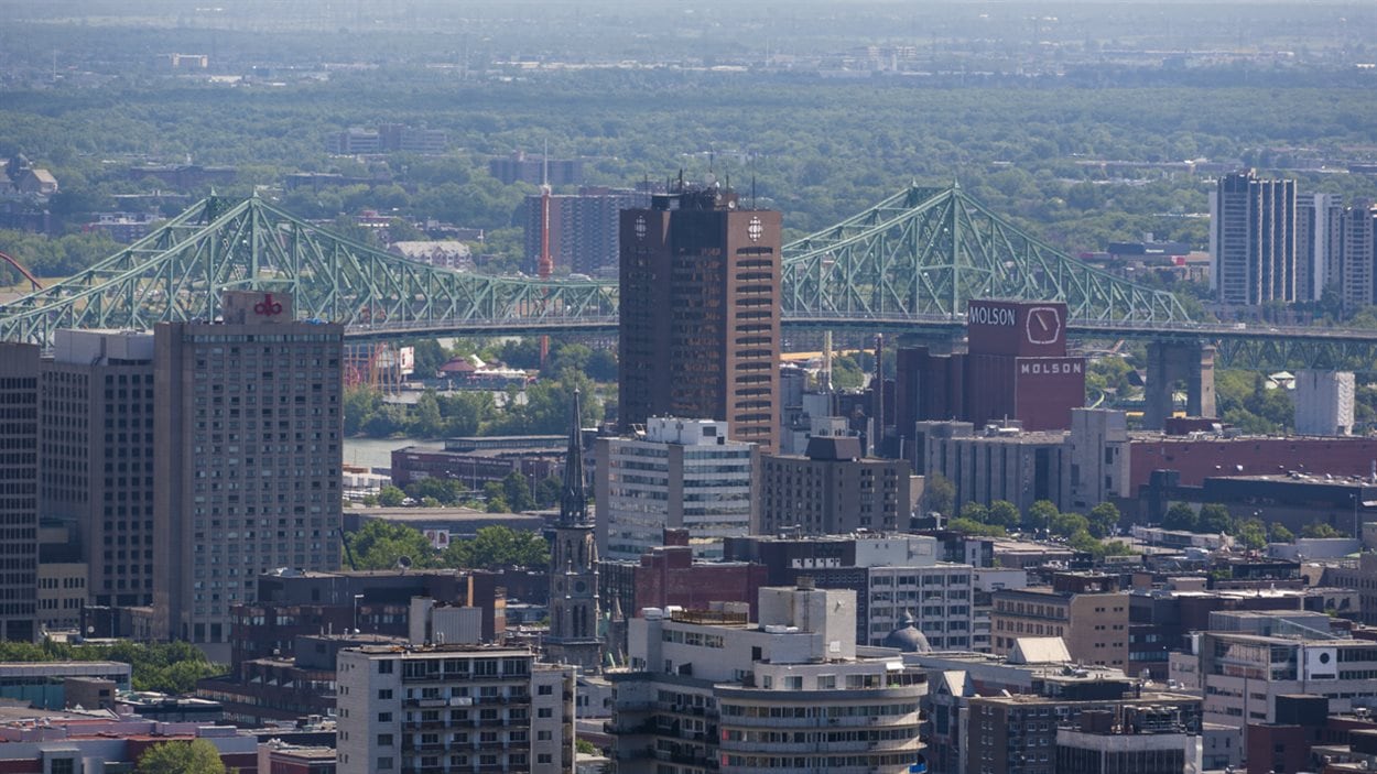 Pont Jaques Cartier, tour Radio-Canada, Montréal