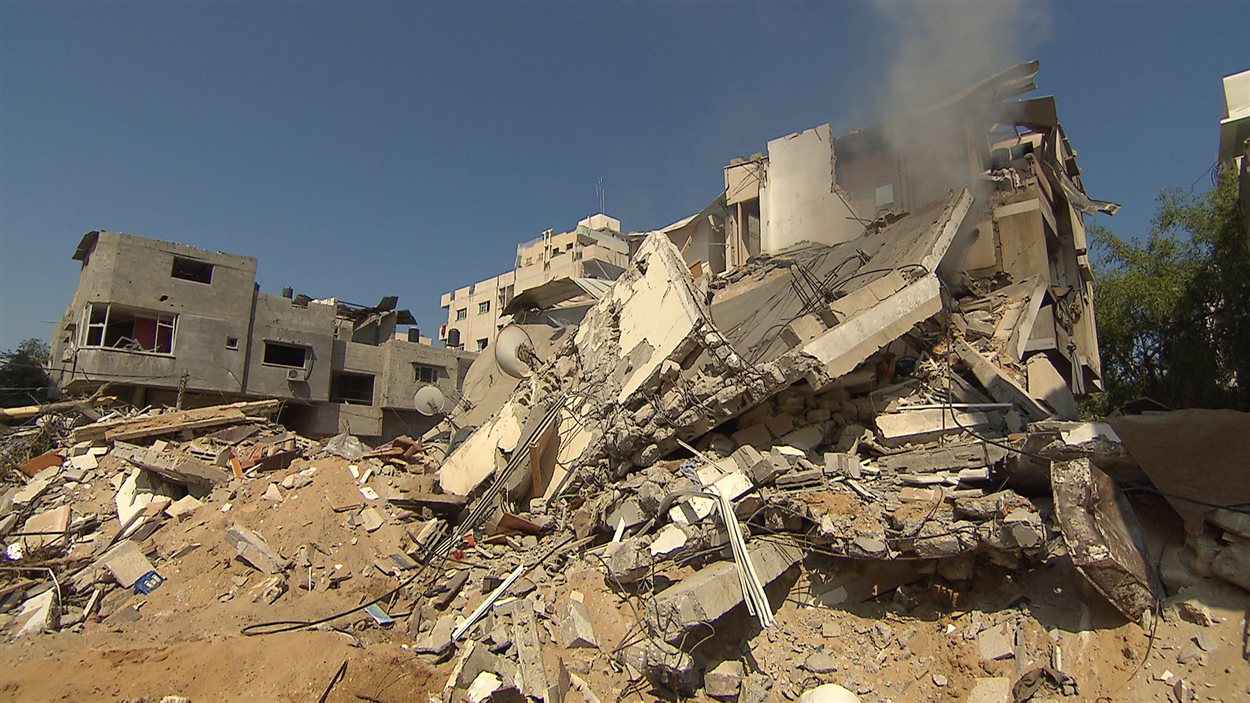 Immeuble détruit à Gaza