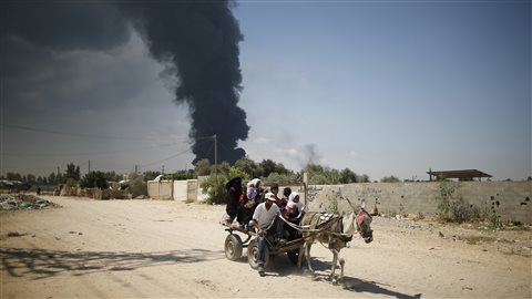 Des Palestiniens dans la bande de Gaza.