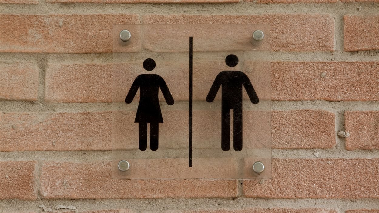 Panneau indiquant les toilettes pour hommes et pour femmes