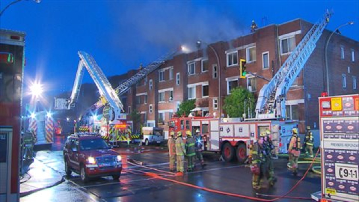 Des dizaines d'évacués après un incendie d'origine suspecte | Radio-Canada