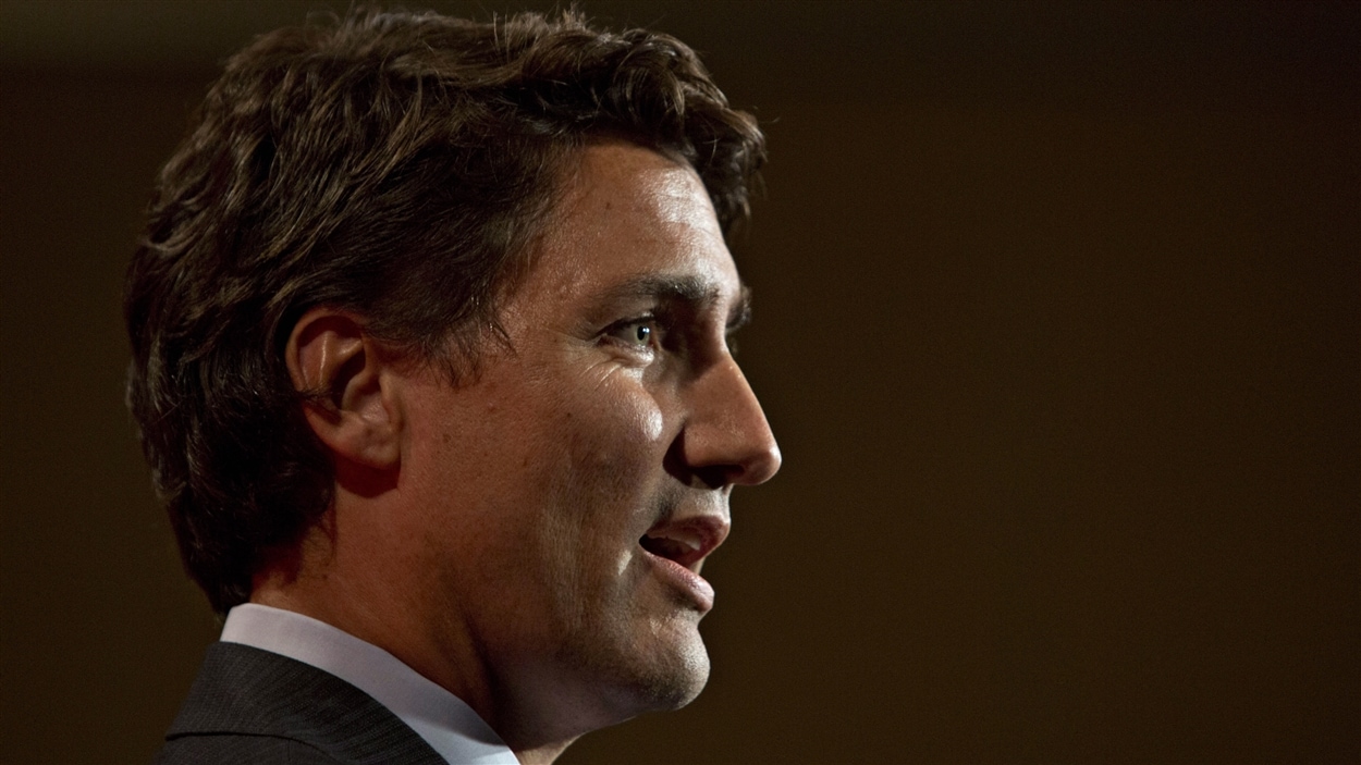 Justin Trudeau au caucus d'été du Parti libéral du Canada, à Edmonton, le 19 août.