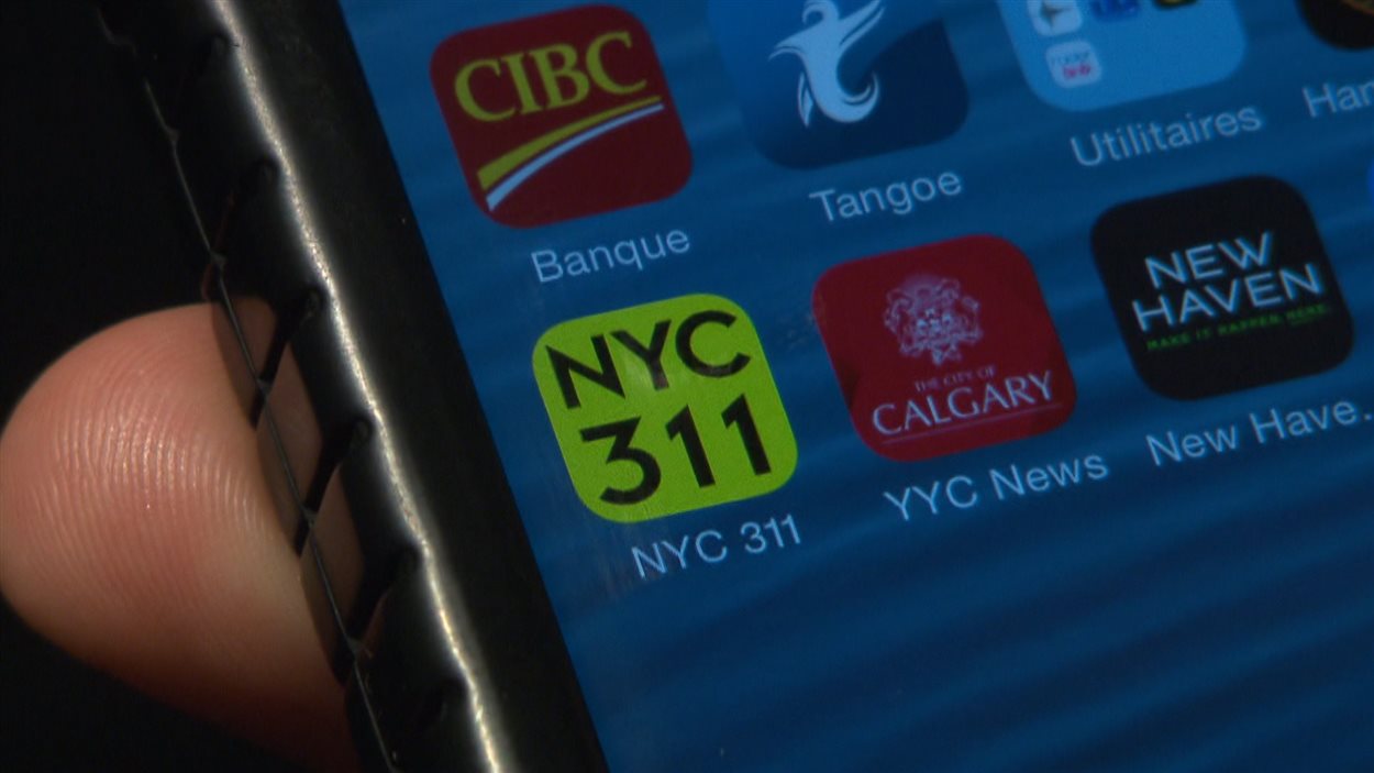 L’application 311 de la ville de New York