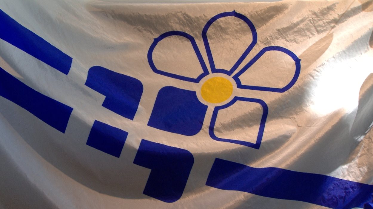 Le drapeau des francophones de la C.-B.
