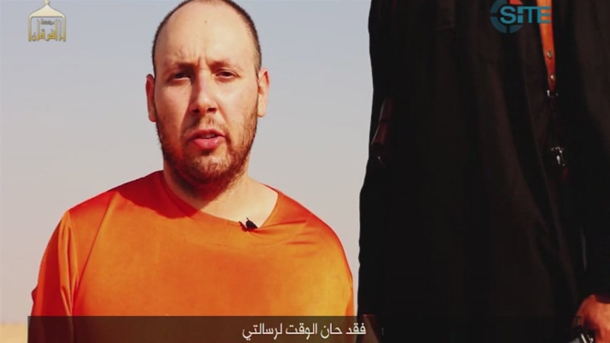 Image de la vidéo de la supposée décapitation du journaliste Steven Sotloff