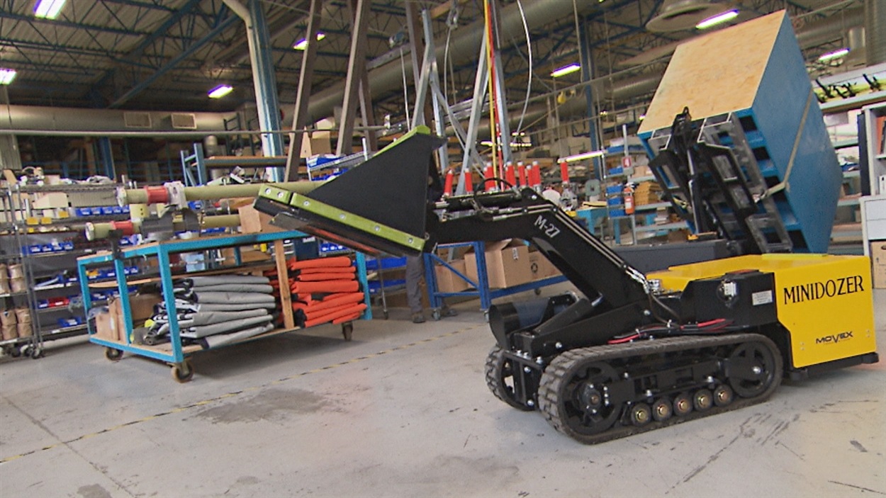 Le robot Track-o est conçu et assemblé à l’usine Movex de Shawinigan