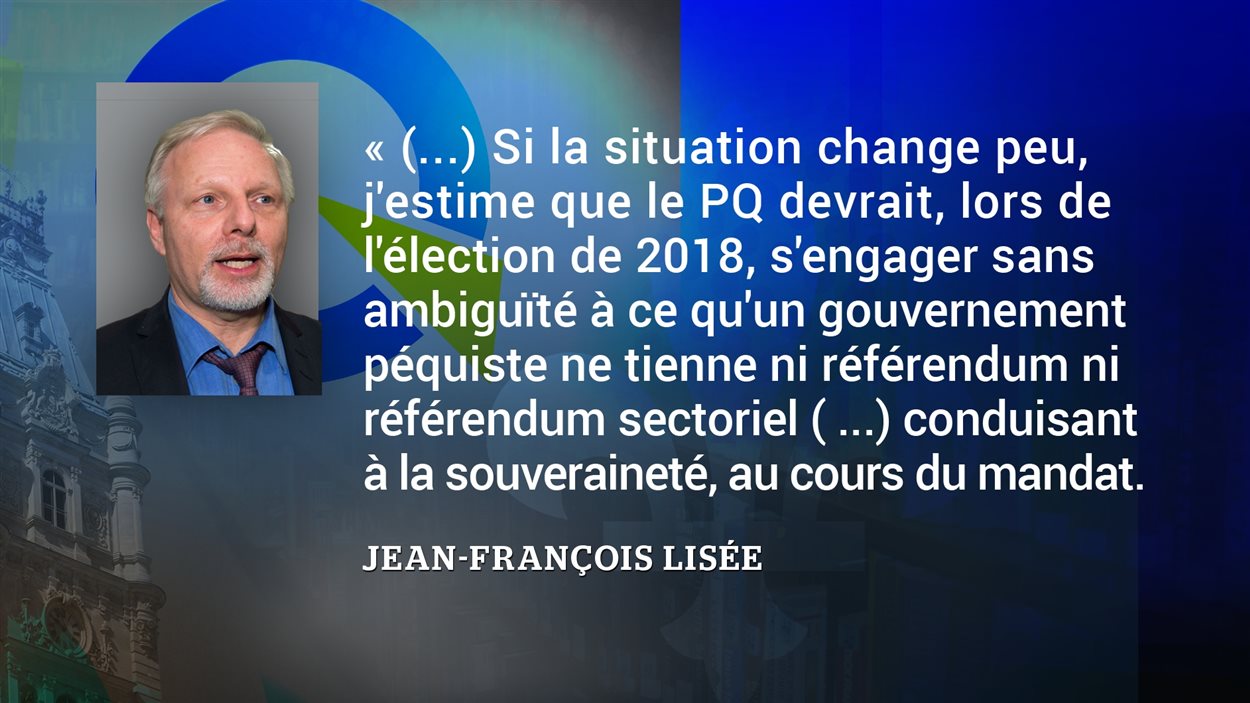 Le Pq Doit Exclure Tout Referendum A Court Terme Estime Jean Francois Lisee Radio Canada Ca