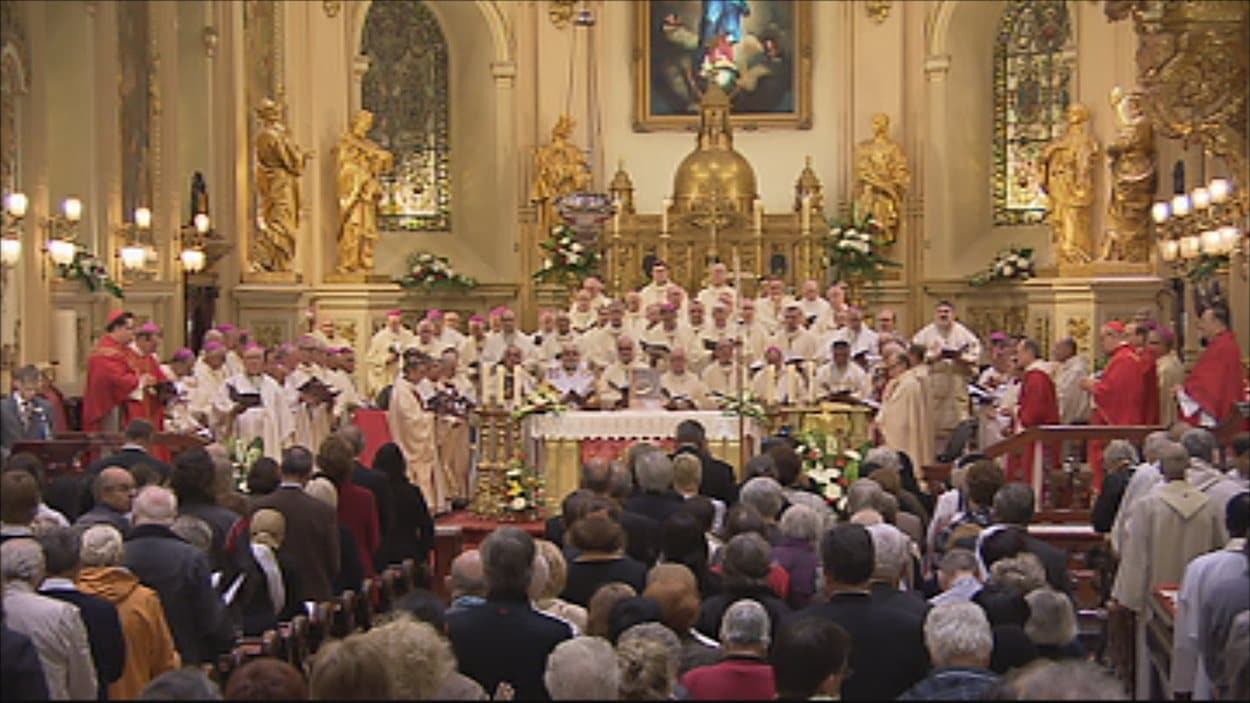 Messe Pontificale Pour Le 350e Anniversaire De Notre Dame De Quebec Radio Canada Ca