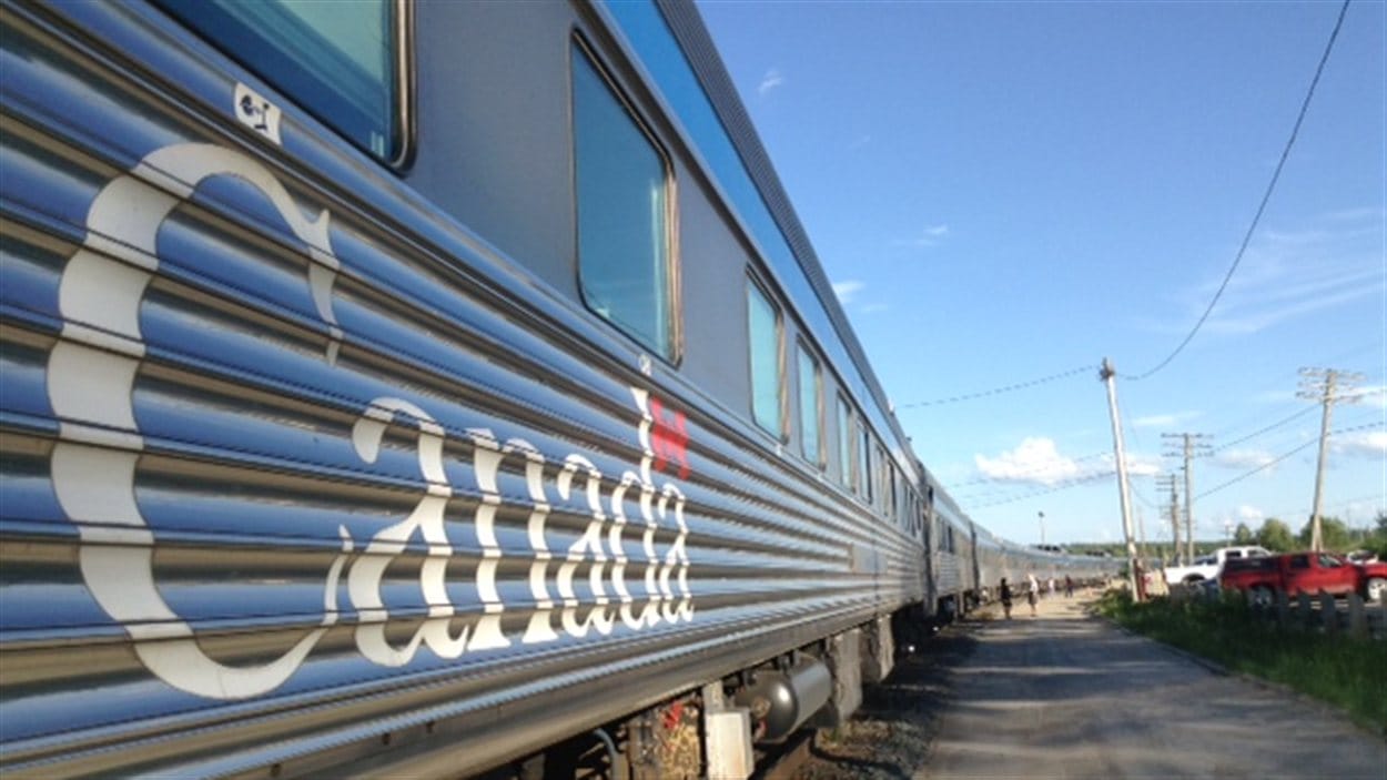 Le Canadien en gare de Saskatoon