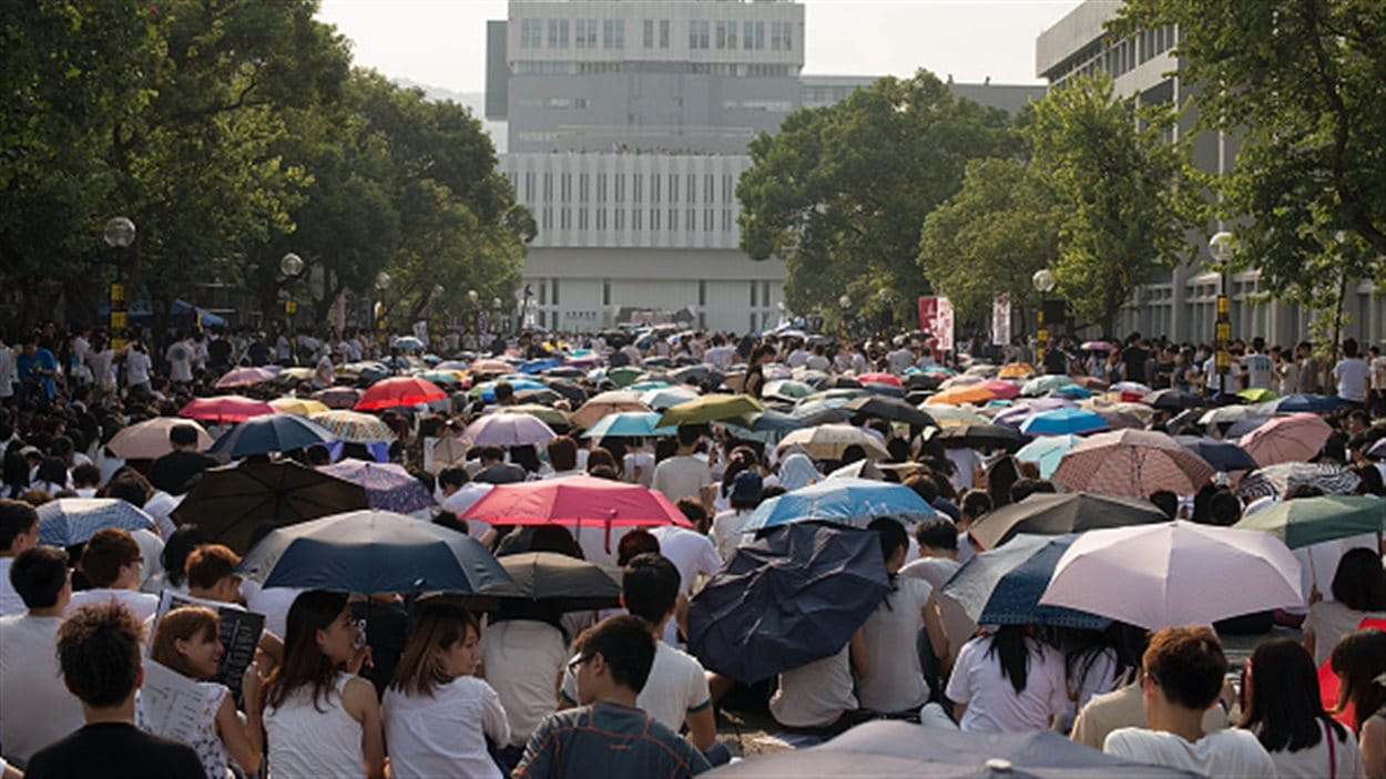 Les étudiants sont descendus par milliers dans les rues de Hong Kong.