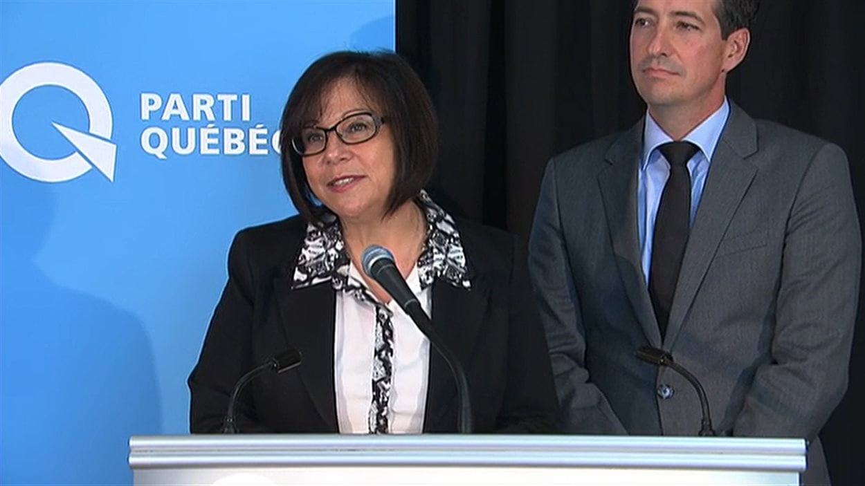 Élaine Zakaïb et Stéphane Bédard, chef par intérim du PQ