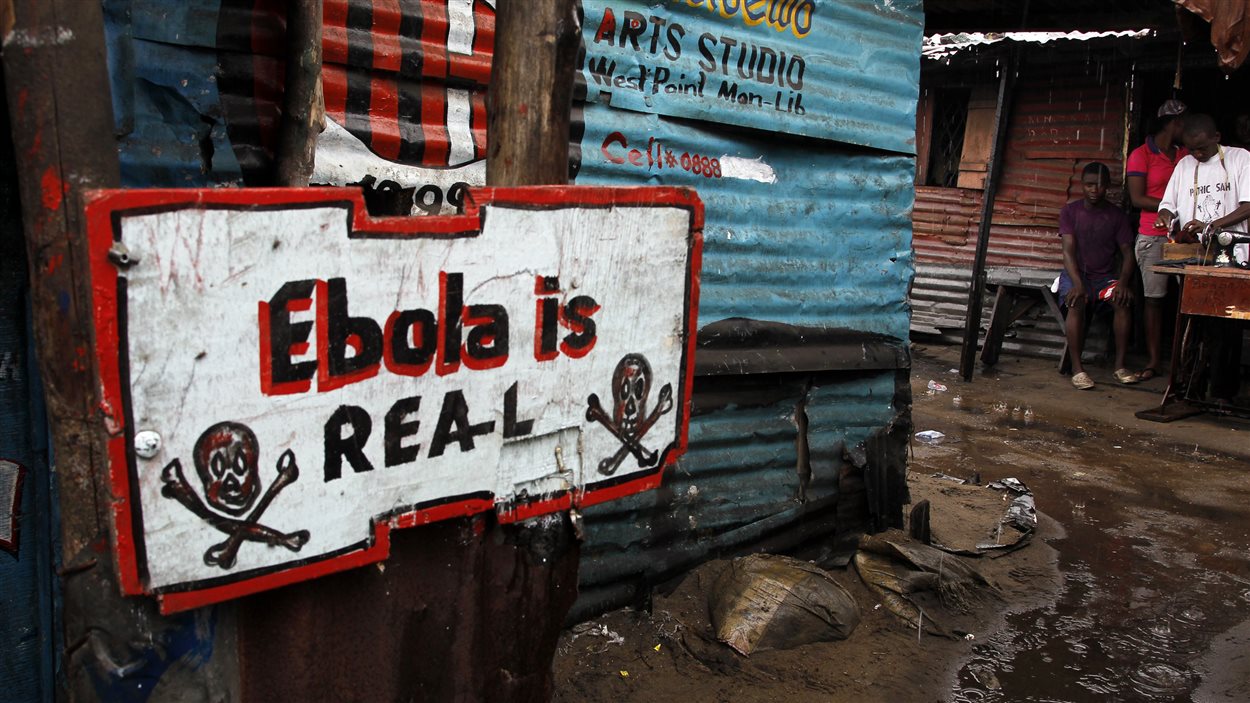 Affiche sur l'Ebola au Liberia