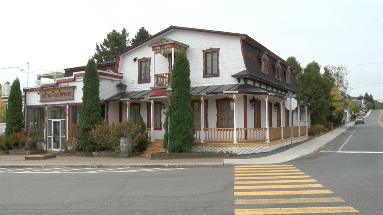 Le Bistro à Champlain, situé dans l'ancien magasin général de la municipalité.
