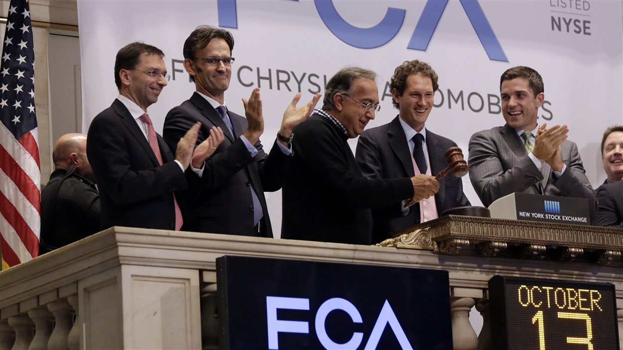 Débuts mitigés à la Bourse de New York pour le titre de Fiat Chrysler RadioCanada