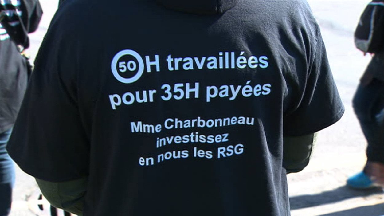 Les garderies familiales manifestent