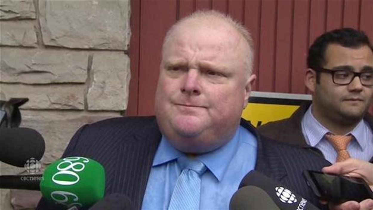 Le maire sortant de Toronto, Rob Ford.