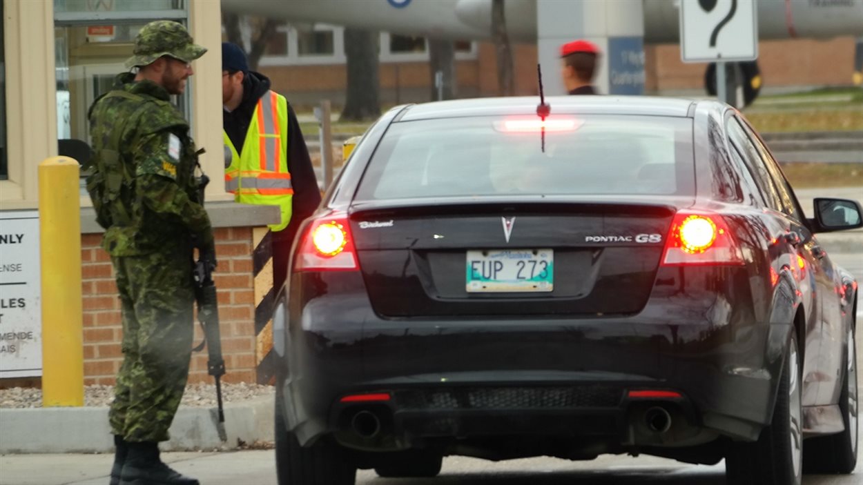 Sécurité renforcée au 17e Escadre de Winnipeg.