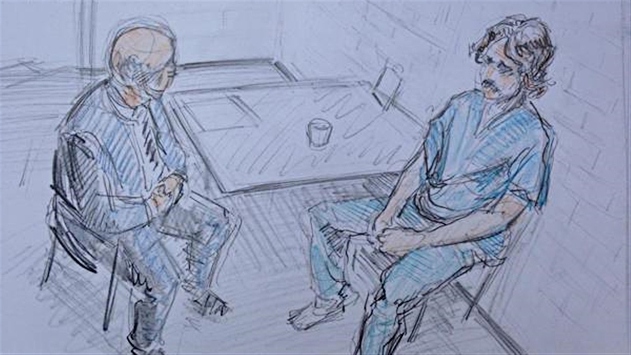 Justin Bourque lors de son interrogatoire le 6 juin
