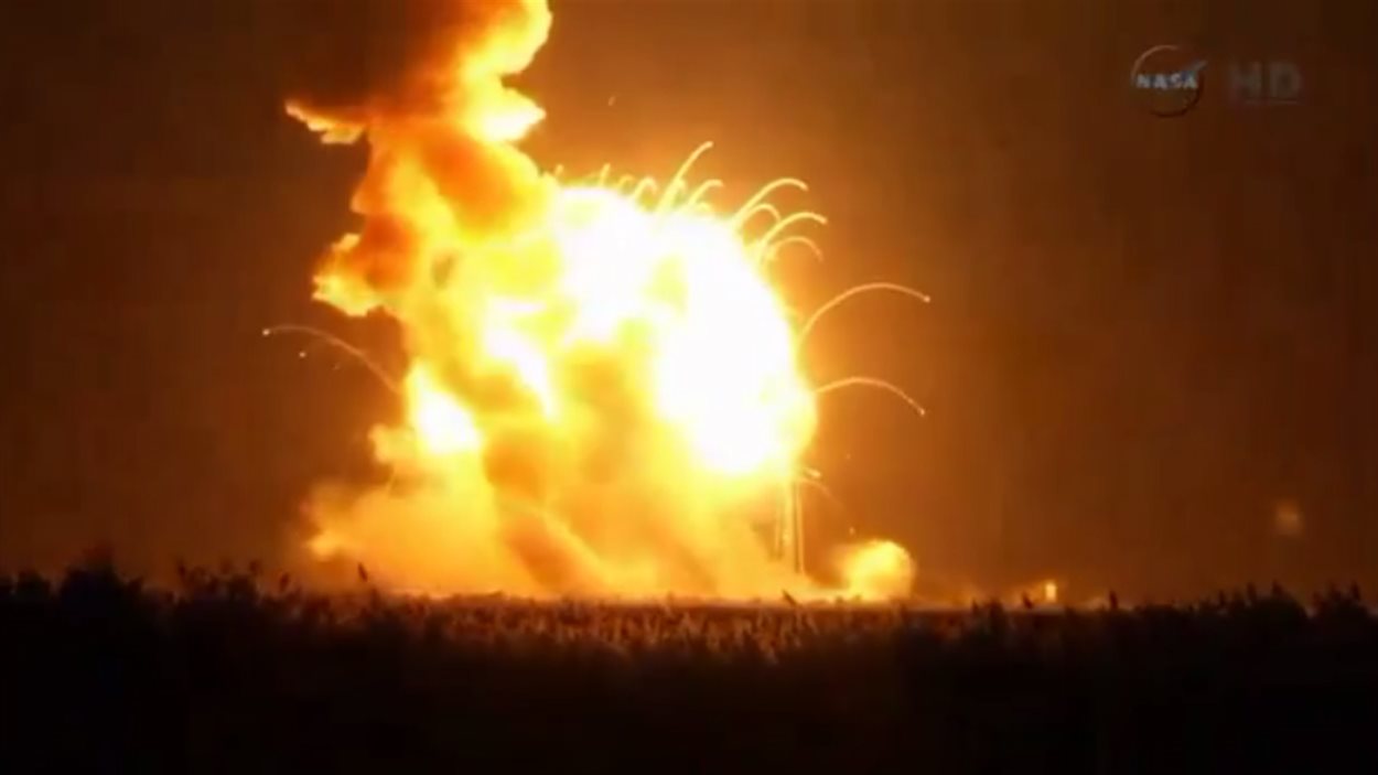 Explosion de la fusée Antares