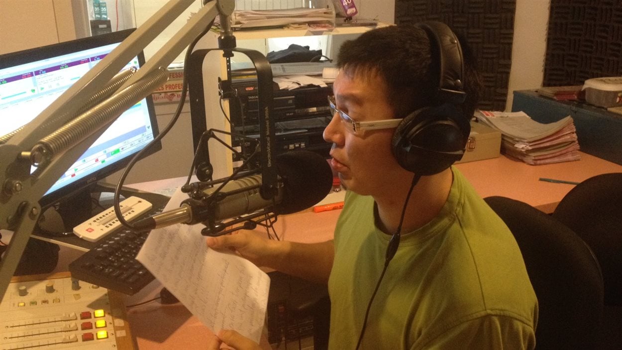 Jérémie Kistabish, animateur à CKAG