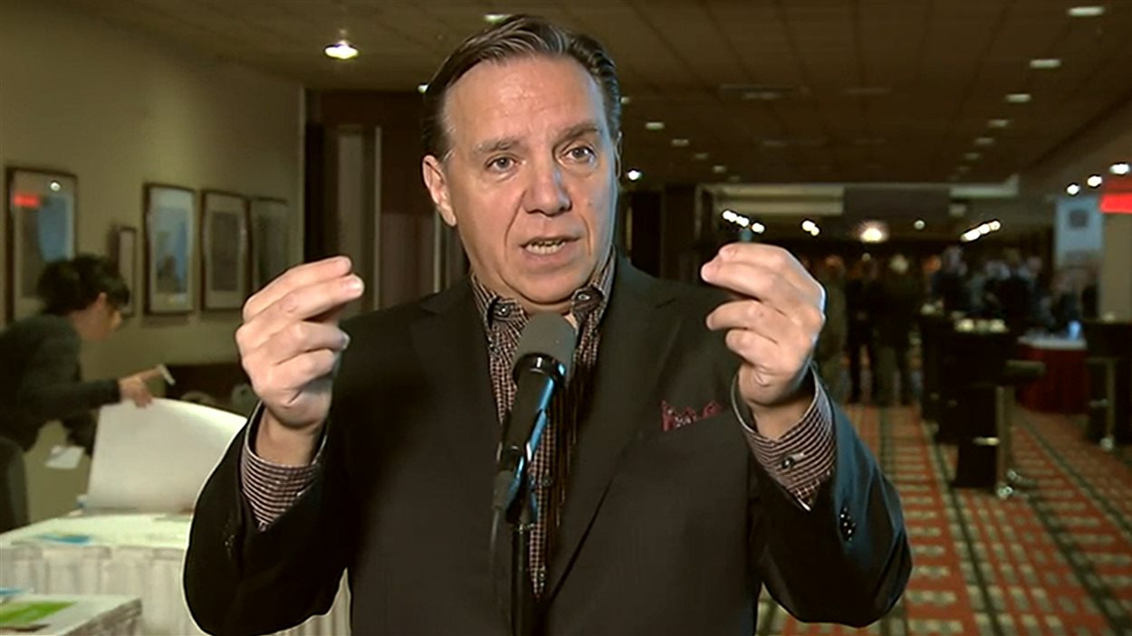 Le chef de la CAQ, François Legault, samedi