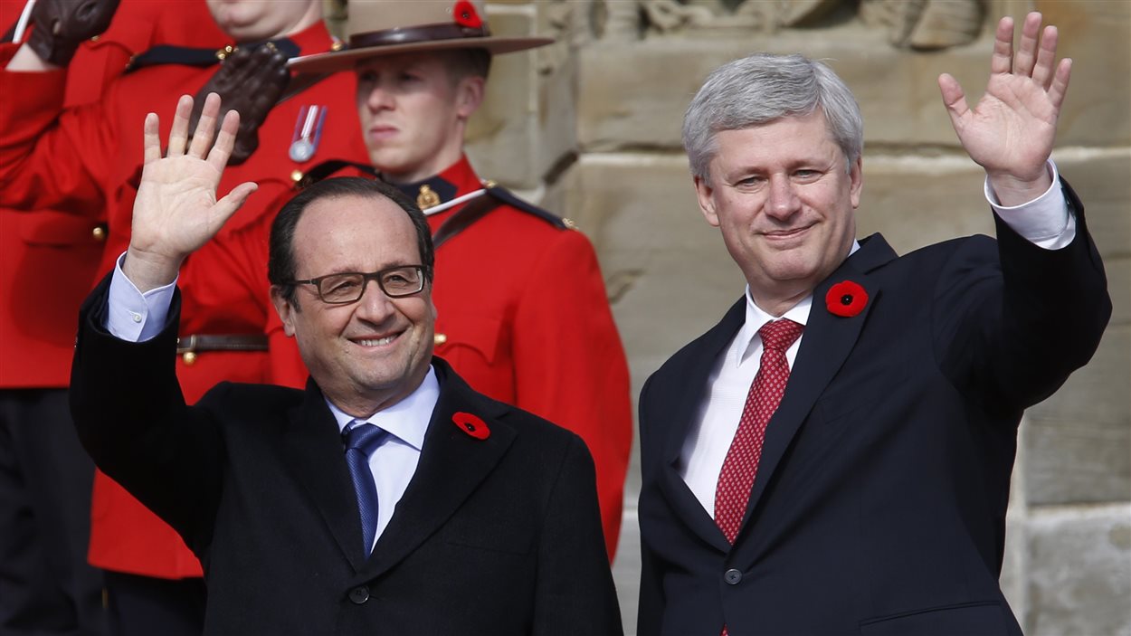 François Hollande et Stephen Harper