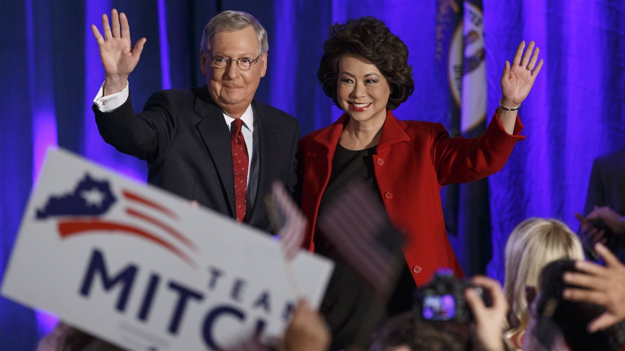 Le leader républicain au Sénat des États-Unis Mitch McConnell