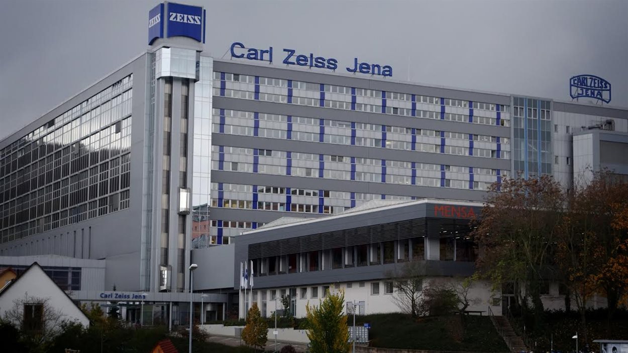 L'usine Carl Zeiss à Jena, en Allemagne