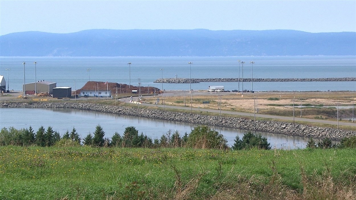 Le site de l'éventuel port pétrolier de Gros-Cacouna.