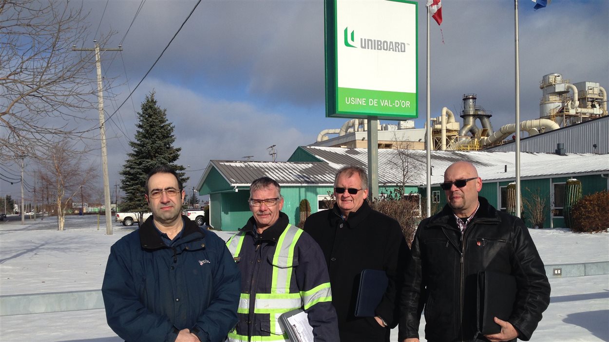 Les représentants syndicaux d'Uniboard