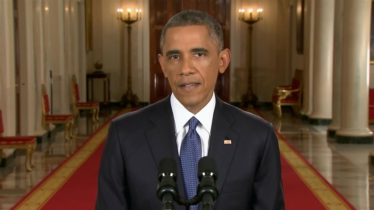 Barack Obama lors de son allocution sur les clandestins aux États-Unis.