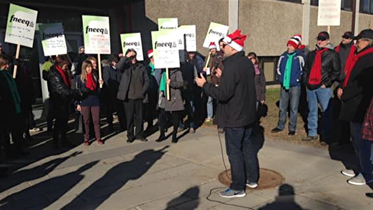 Manifestation au Cégep de Trois-Rivières