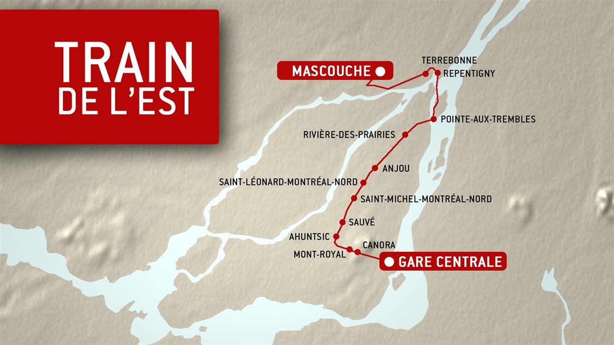 Le train de l'Est de l'AMT reliera dorénavant Mascouche à Montréal.