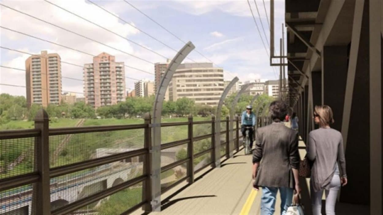 Les barrières de prévention sur le pont High Level seront constituées de câbles métalliques.