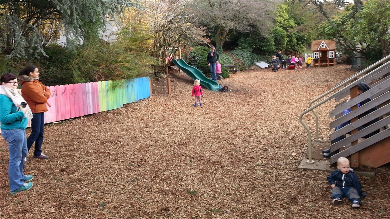 La cour de l'école prématernelle Atlas, à Portland