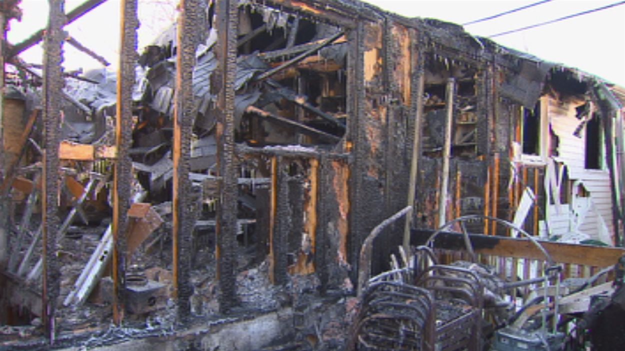 L'incendie s'est déclaré à l'arrière de la résidence