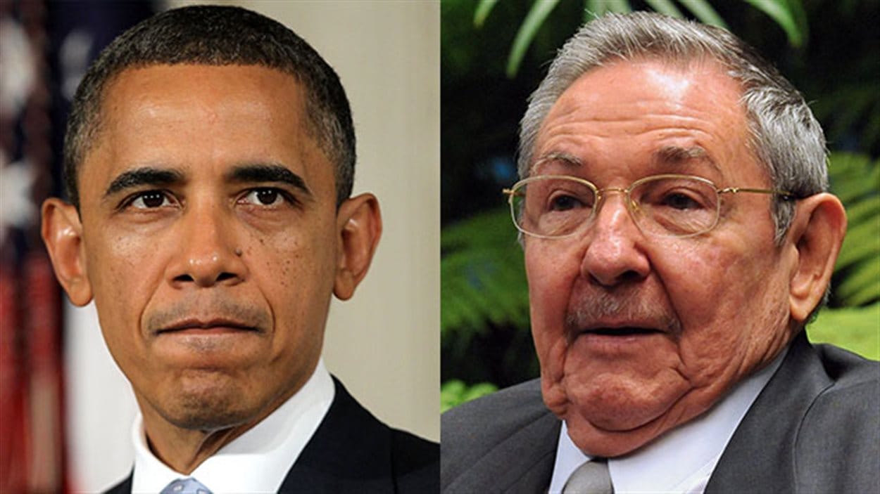 Barack Obama et Raul Castro 