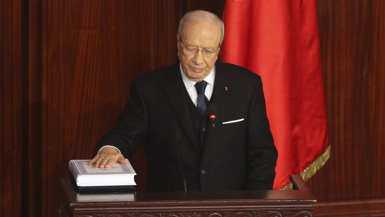 Prestation de serment du président tunisien Béji Caïd Essebsi 