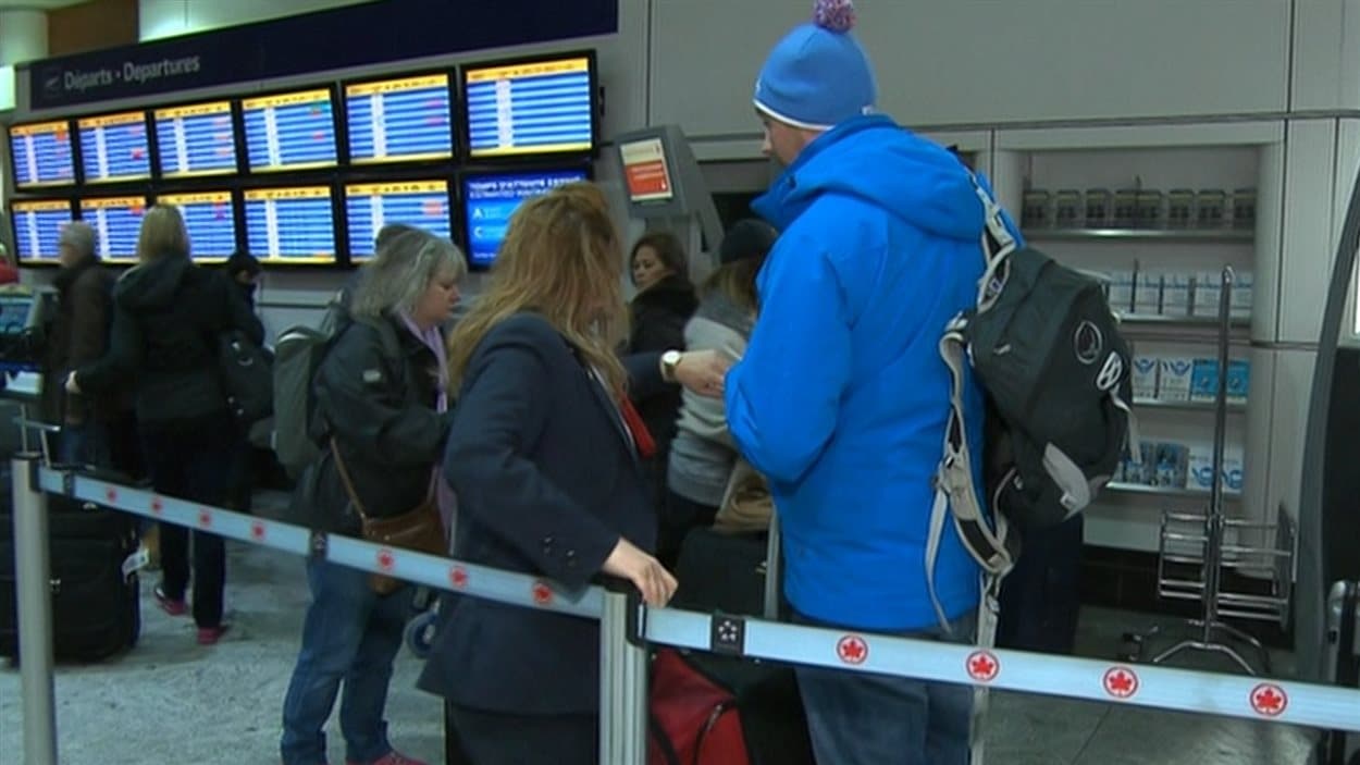 Des vols ont été retardés ou annulés à l'aéroport Montréal-Trudeau, le 4 janvier.